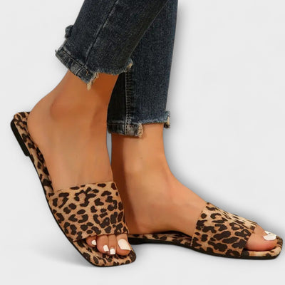 Vlakke Luipaard Sandalen