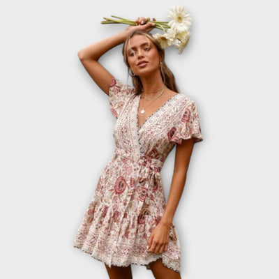 Amina - Korte Boho-jurk