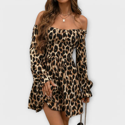 Betoverende jurk met luipaardprint