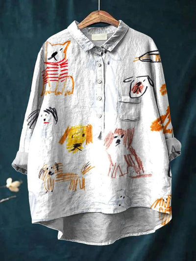Bria™ - Honden Kunst T-shirt