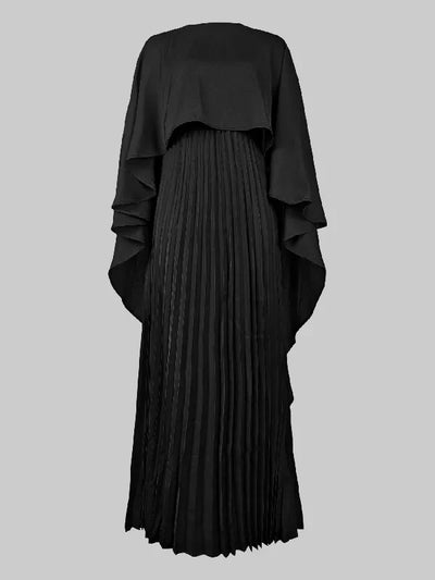 Cape Hoog-Laag Maxi-jurk