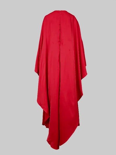 Cape Hoog-Laag Maxi-jurk