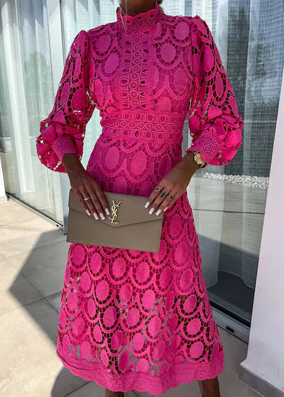 Lilian - Flatterende Maxi Jurk