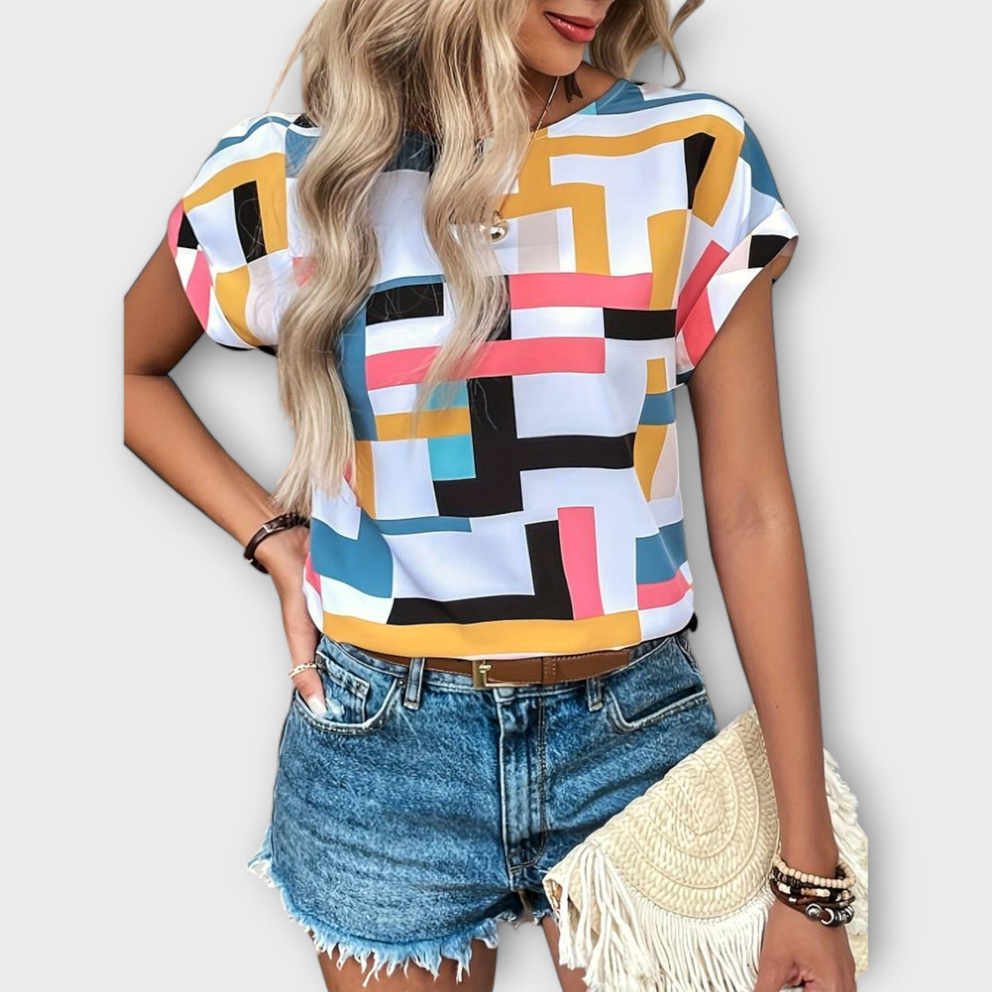 Chloe - Korte Mouwen Blouse