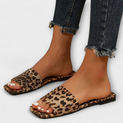Vlakke Luipaard Sandalen