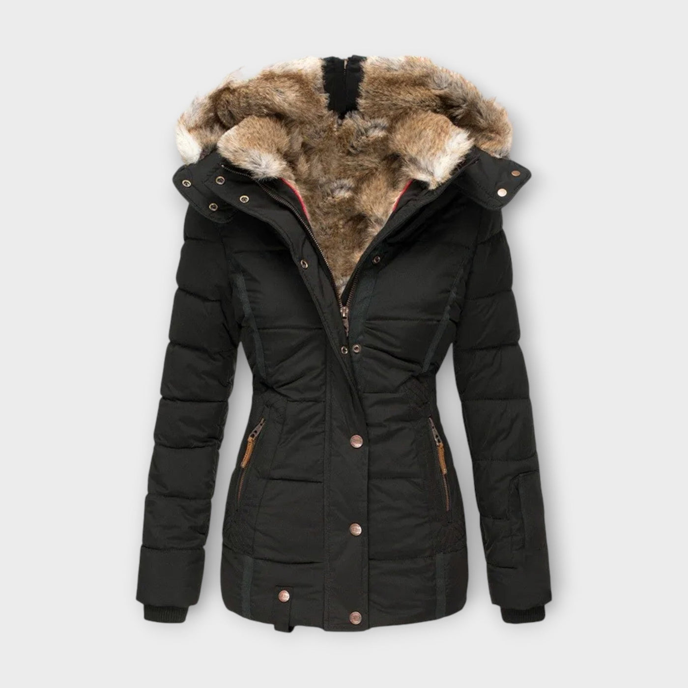 Emine - Knusse Faux Bont Voering Jas