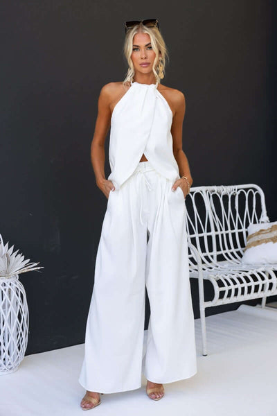 Lunara - Halter Set met Paperbag Taille