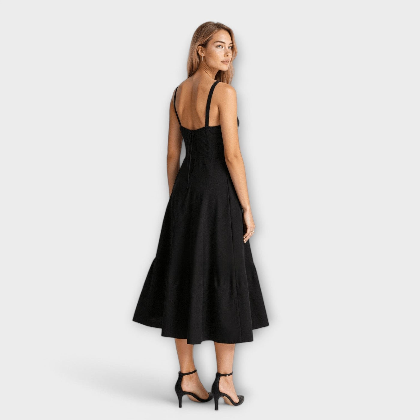 Kiana - Korset Midi-jurk
