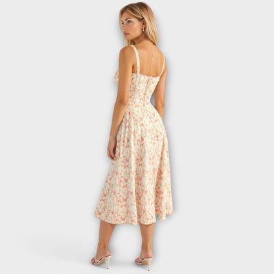 Kiana - Korset Midi-jurk