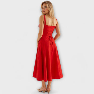 Kiana - Korset Midi-jurk