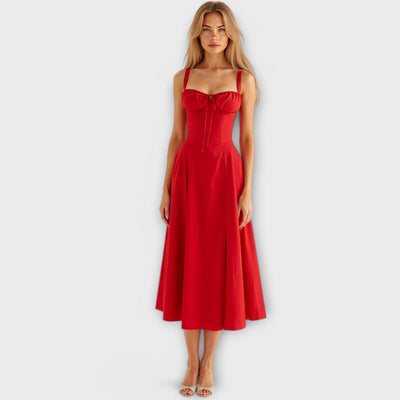 Kiana - Korset Midi-jurk