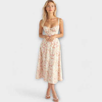 Kiana - Korset Midi-jurk