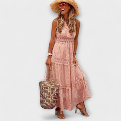 Lola - Maxikleed met Boho-kant