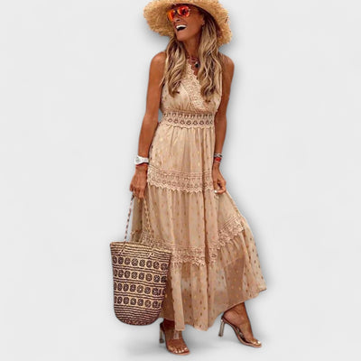 Lola - Maxikleed met Boho-kant