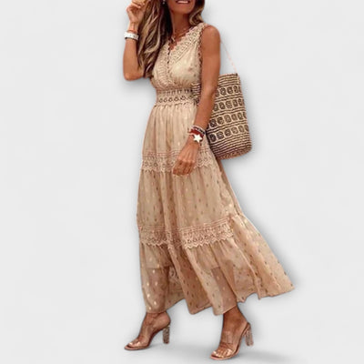 Lola - Maxikleed met Boho-kant
