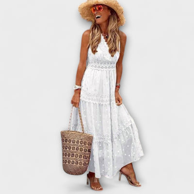 Lola - Maxikleed met Boho-kant