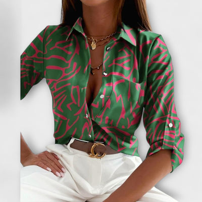 Blouse met klassieke kraag