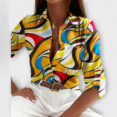 Blouse met klassieke kraag