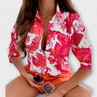 Blouse met klassieke kraag