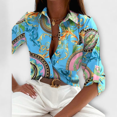 Blouse met klassieke kraag
