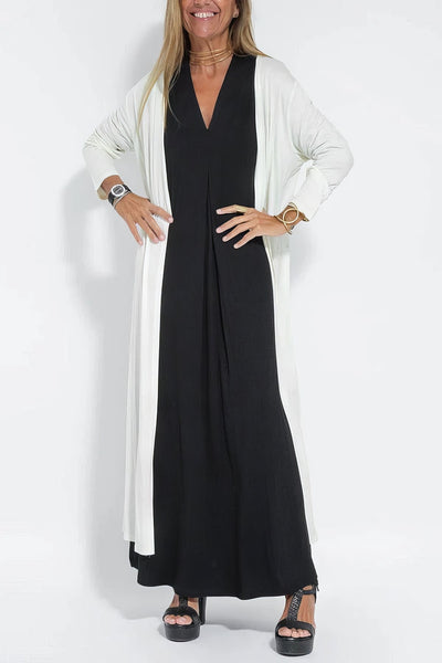 Serena | Lange Mouwen Jurk met Cardigan
