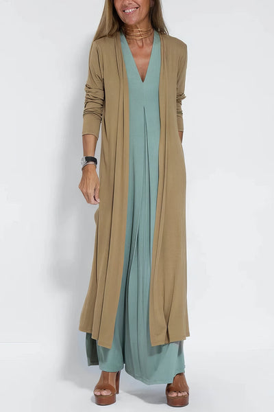 Serena | Lange Mouwen Jurk met Cardigan